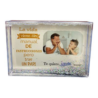 Portafoto purpurina Papa  CA-45